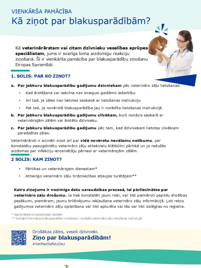 Veterināro zāļu drošums - infografika